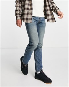 Выбеленные эластичные узкие джинсы Topman
