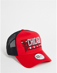 Красная кепка NBA Chicago Bulls A Frame New era