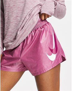 Розовые шорты для бега с логотипом галочкой Nike running