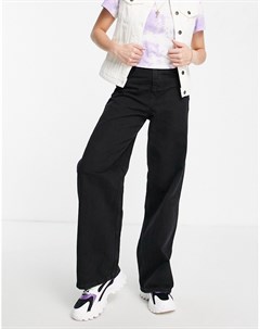 Черные джинсы с завышенной талией и широкими штанинами Tokyo Jjxx