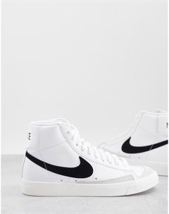Черно белые кроссовки blazer mid 77 Nike