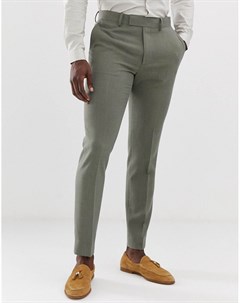 Зауженные брюки цвета хаки Asos design