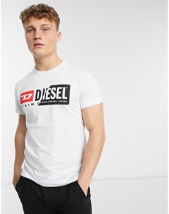 Белая футболка с логотипом T Diego Cuty Diesel