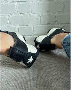 Черные кроссовки на подкладке с верхом из кожи с искусственным мехом Run Star Hike Converse
