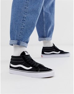 Черные кроссовки средней высота SK8 Mid Reissue Vans