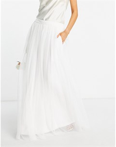 Струящаяся юбка цвета слоновой кости с карманами от комплекта Bridal Выбирай и комбинируй Lace & beads