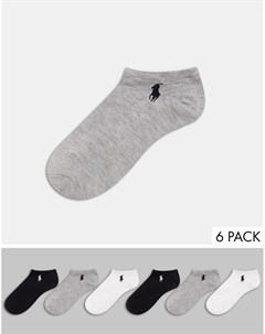 Набор из 6 пар спортивных носков с амортизирующим эффектом Polo ralph lauren
