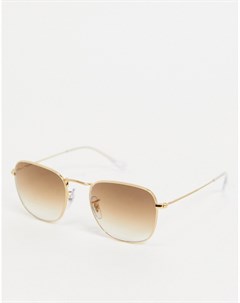 Солнцезащитные очки в золотистой прямоугольной оправе в стиле унисекс 0RB3857 Ray-ban®