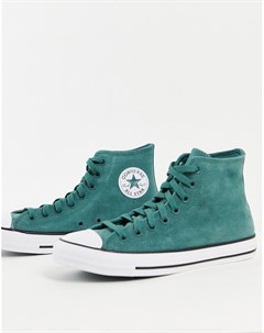 Зеленые замшевые кроссовки Chuck Taylor All Star Converse