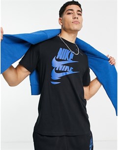 Черная футболка с логотипом Sport Essentials Multi Futura Nike