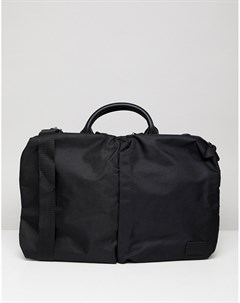 Черная сумка для ноутбука с двумя карманами Asos design