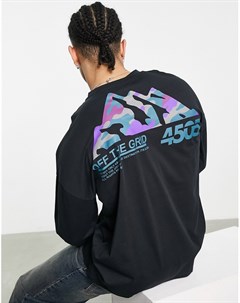 Oversized лонгслив с принтом с горами на спине Asos 4505