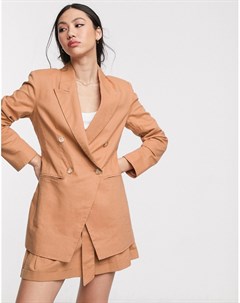 Льняной пиджак ultimate Asos design