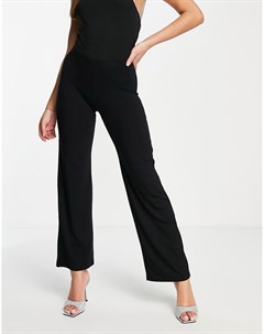 Черные брюки с широкими штанинами Asos design