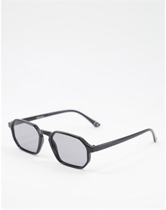 Квадратные солнцезащитные очки в черной оправе с затемненными стеклами в стиле ретро Asos design