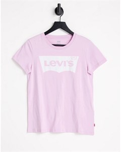 Фиолетовая футболка с логотипом в форме крыльев летучей мыши Perfect Levi's®
