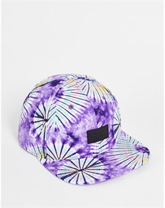 Фиолетовая кепка со сплошным принтом тай дай в стиле нью эйдж Vans