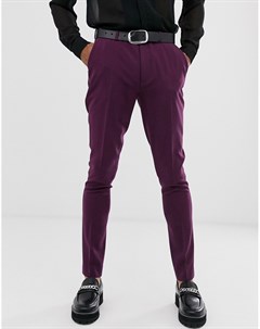 Фиолетовые брюки скинни Asos design