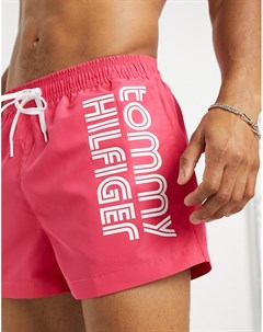 Короткие розовые шорты для плавания Tommy hilfiger