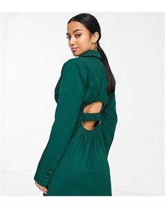 Зеленое платье блейзер с присборенной отделкой на спине 4th & reckless petite