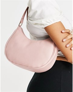 Светло розовая сумка на плечо New look