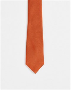 Коричневый галстук Asos design