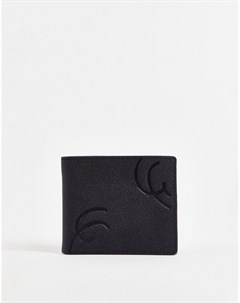 Бумажник двойного сложения из натуральной кожи с тиснением Gianni feraud
