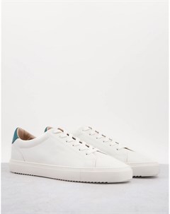 Белые кроссовки с контрастной вставкой на пятке Asos design