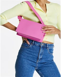 Удлиненная сумка на плечо розового цвета с широким ремешком Asos design