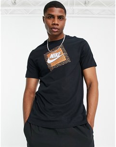 Черная футболка с принтом на груди Franchise Nike