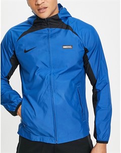 Синяя водонепроницаемая куртка FC Libero Dri FIT Nike football