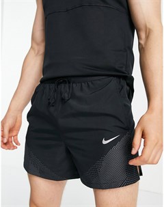 Черные шорты с длиной шагового шва 5 дюймов Run Division Flex Stride Flash Nike running