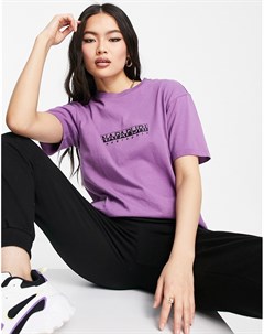 Фиолетовая футболка Box Napapijri