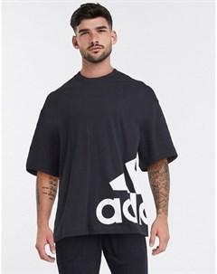Черная футболка в стиле oversized с логотипом adidas Training Adidas performance