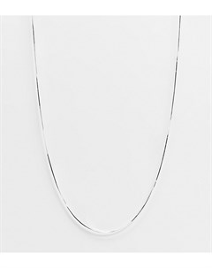 Ожерелье цепочка из стерлингового серебра с плоскими звеньями Kingsley ryan