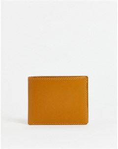 Светло коричневый кожаный бумажник в одно сложение Smith Canova Smith and canova