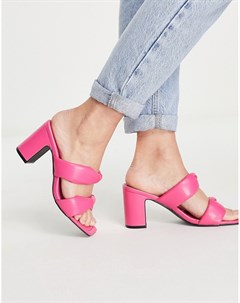 Розовые сандалии с двойными уплотненными ремешками Pimkie