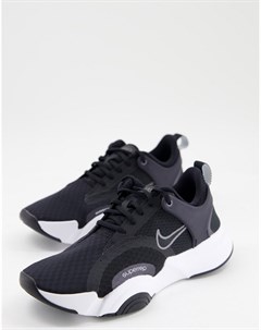Черные кроссовки с белыми вставками Superrep Go 2 Revival Nike training