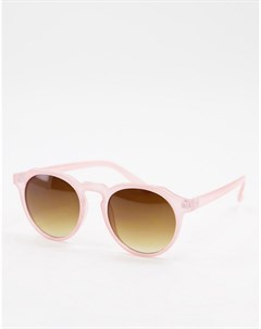 Круглые солнцезащитные очки розового цвета Aj morgan