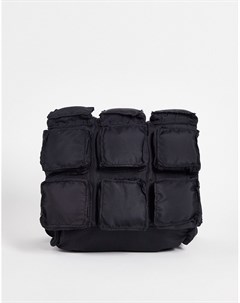 Черная стеганая сумка для фотоаппарата Asos design