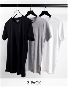 Набор из 3 футболок разных цветов French connection