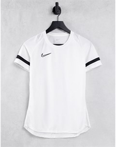 Белая футболка из политрикотажа Nike Soccer Dri FIT Academy21 Nike football