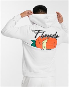 Oversized худи с принтом апельсина и надписью Florida на спине Asos design