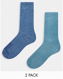 Синие меланжевые носки Cushioned Everyday Nike training
