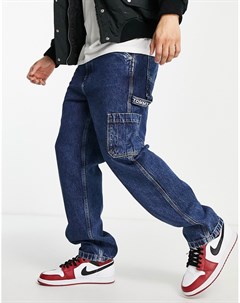 Свободные джинсы в рабочем стиле средне выбеленного цвета Tommy jeans