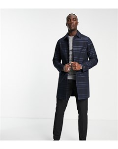 Классическое однобортное пальто с добавлением шерсти и бархатной отделкой на воротнике Tall Gianni feraud