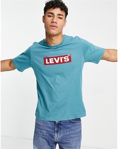 Бирюзовая футболка с прямоугольным ярлычком Levi's®