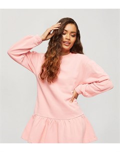 Розовое платье с присборенной юбкой Petite Miss selfridge