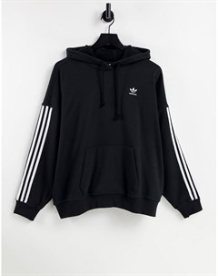 Черный худи с тремя полосками adicolor Adidas originals