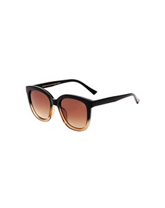 Солнцезащитные очки в стиле oversized в квадратной оправе черного коричневого прозрачного цвета Bill A.kjaerbede
